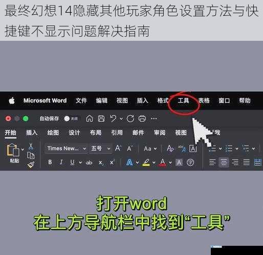 最终幻想14隐藏其他玩家角色设置方法与快捷键不显示问题解决指南